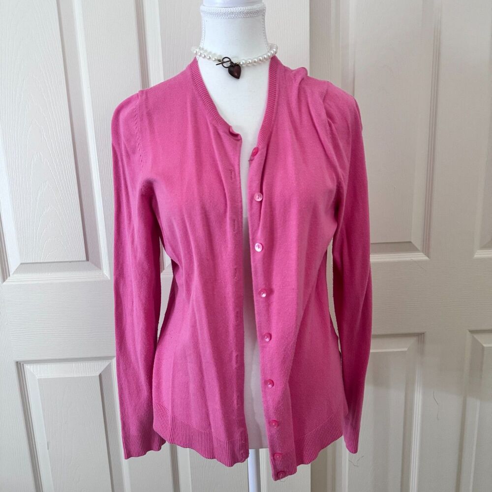 Charter Club Pink Cardigan Large